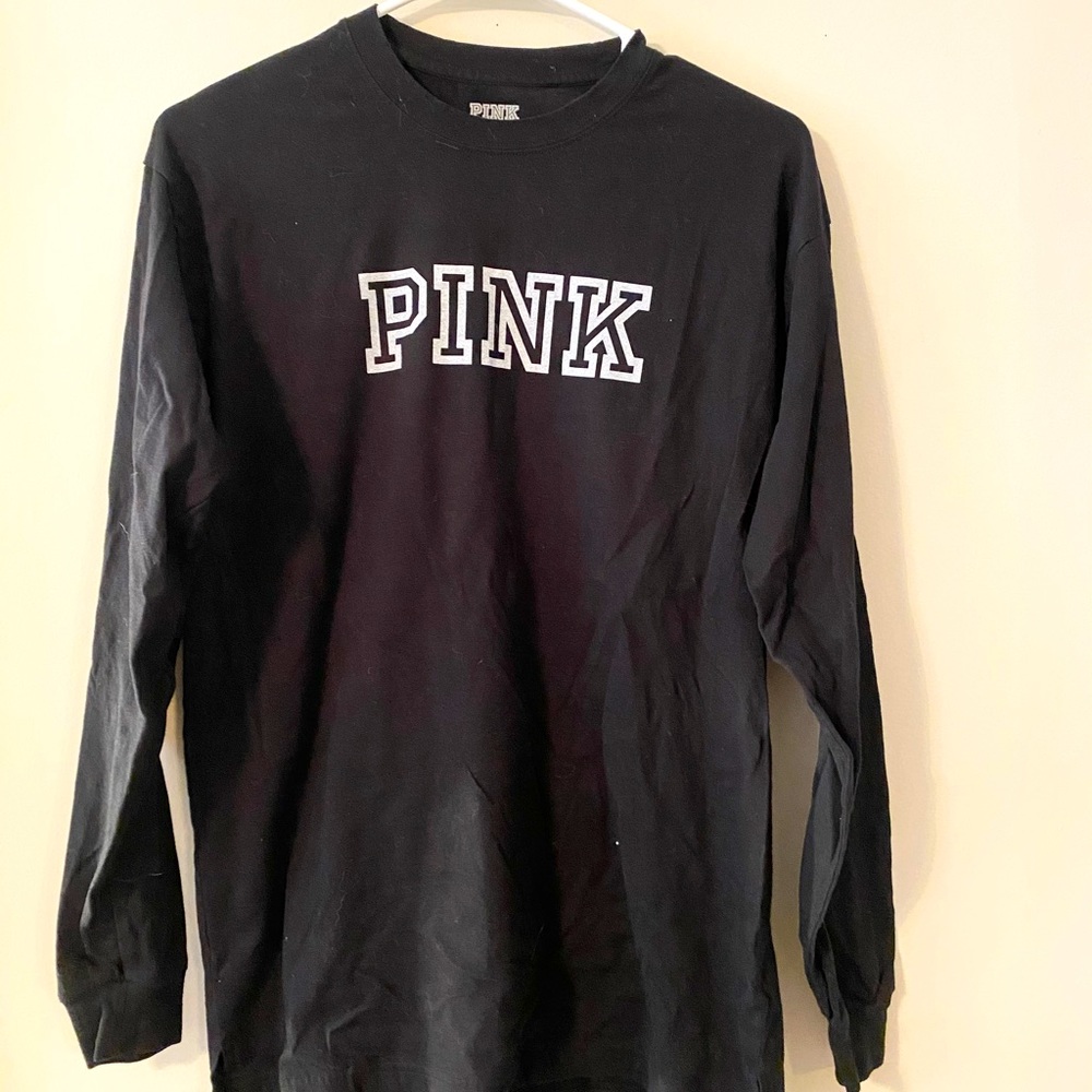 Pink oversized long sleeved shirt